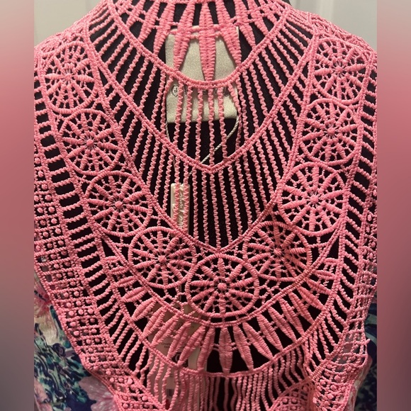 Floral Pink and Blue Women's Kimono NWT - Picture 2 of 4